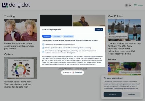 Screenshot of the audited page (Desktop 1440×900)