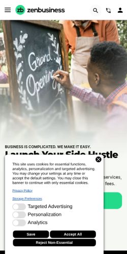 Screenshot of the audited page (Mobile 375×812)