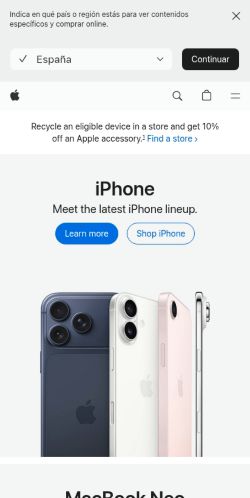 Screenshot of the audited page (Mobile 375×812)