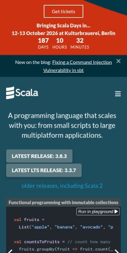 Screenshot of the audited page (Mobile 375×812)