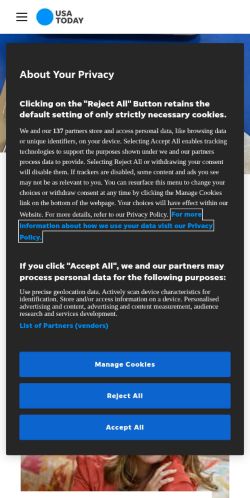 Screenshot of the audited page (Mobile 375×812)