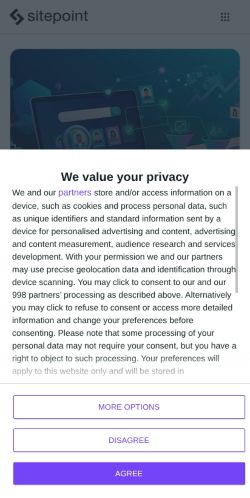 Screenshot of the audited page (Mobile 375×812)