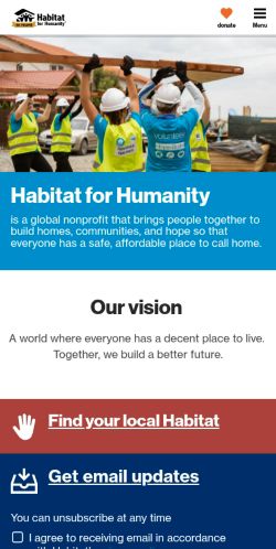 Screenshot of the audited page (Mobile 375×812)