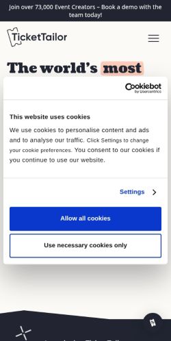 Screenshot of the audited page (Mobile 375×812)