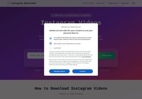 Screenshot of the audited page (Desktop 1440×900)