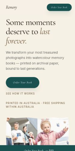 Screenshot of the audited page (Mobile 375×812)