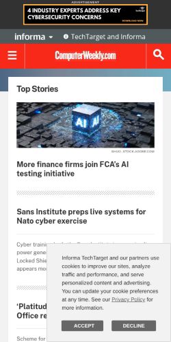 Screenshot of the audited page (Mobile 375×812)