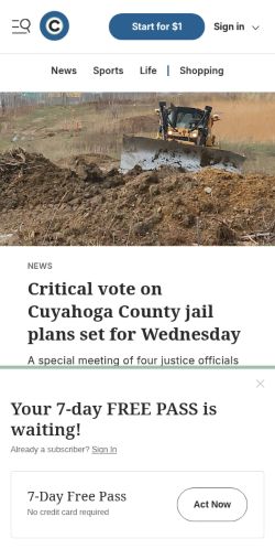 Screenshot of the audited page (Mobile 375×812)