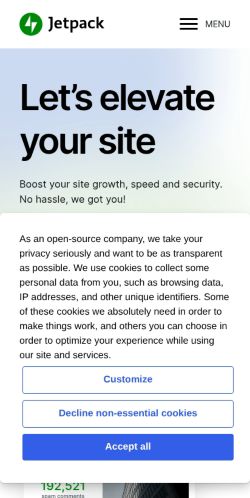 Screenshot of the audited page (Mobile 375×812)