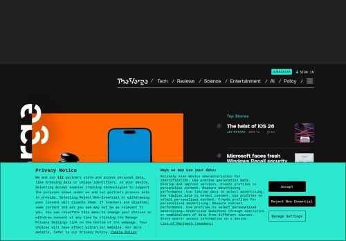 Screenshot of the audited page (Desktop 1440×900)