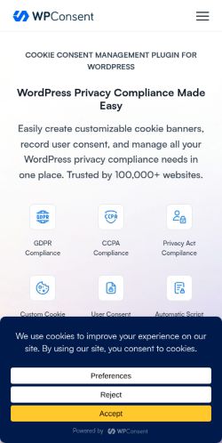Screenshot of the audited page (Mobile 375×812)