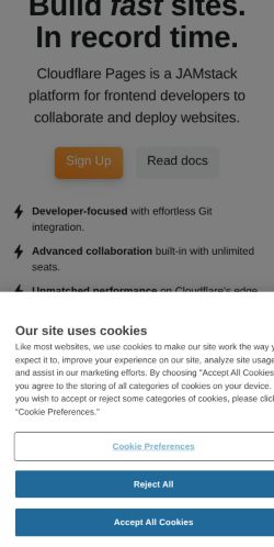 Screenshot of the audited page (Mobile 375×812)