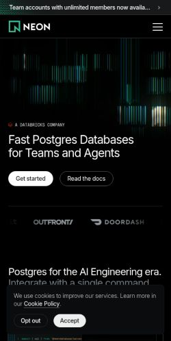 Screenshot of the audited page (Mobile 375×812)