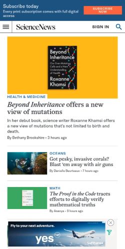 Screenshot of the audited page (Mobile 375×812)