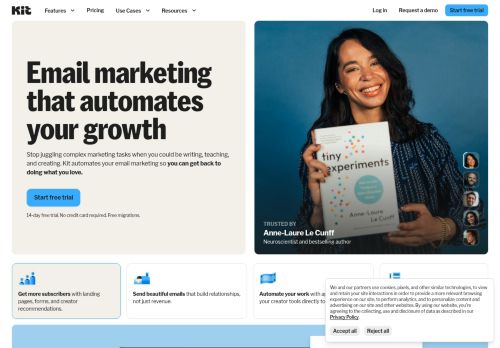 Screenshot of the audited page (Desktop 1440×900)