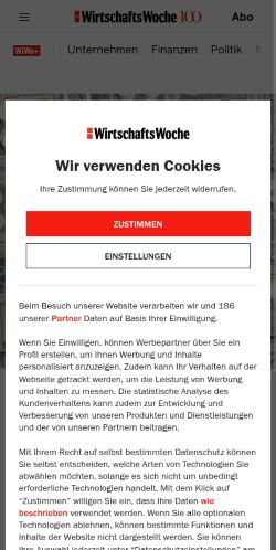 Screenshot of the audited page (Mobile 375×812)