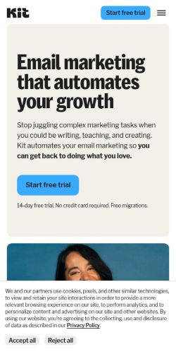 Screenshot of the audited page (Mobile 375×812)