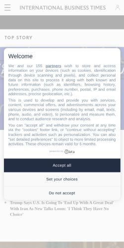 Screenshot of the audited page (Mobile 375×812)