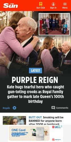 Screenshot of the audited page (Mobile 375×812)