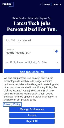 Screenshot of the audited page (Mobile 375×812)