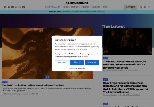 Screenshot of the audited page (Desktop 1440×900)