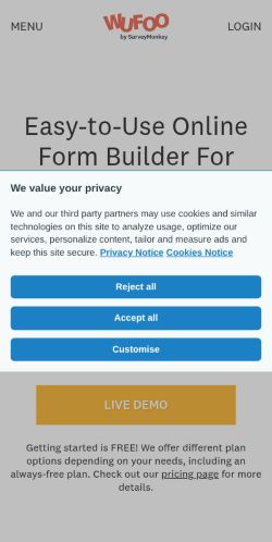 Screenshot of the audited page (Mobile 375×812)