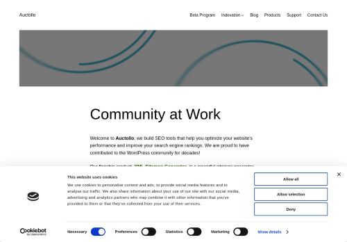 Screenshot of the audited page (Desktop 1440×900)