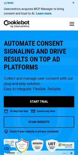 Screenshot of the audited page (Mobile 375×812)
