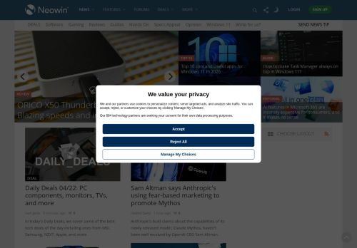 Screenshot of the audited page (Desktop 1440×900)