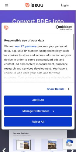 Screenshot of the audited page (Mobile 375×812)
