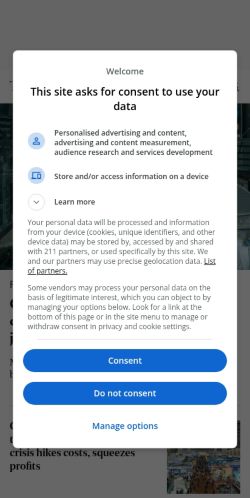 Screenshot of the audited page (Mobile 375×812)