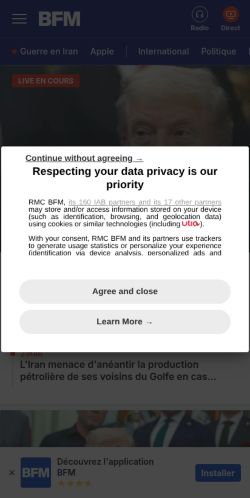 Screenshot of the audited page (Mobile 375×812)