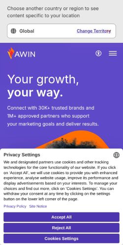 Screenshot of the audited page (Mobile 375×812)