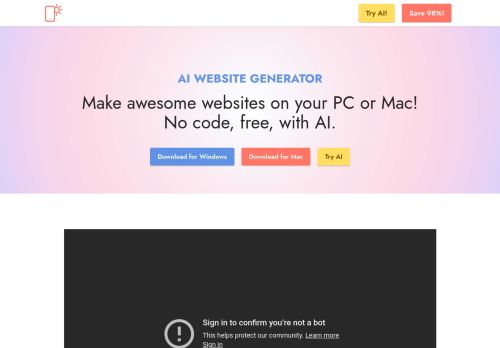 Screenshot of the audited page (Desktop 1440×900)