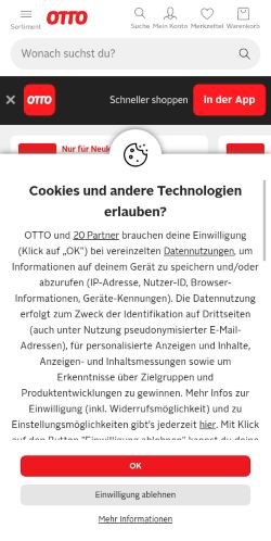 Screenshot of the audited page (Mobile 375×812)