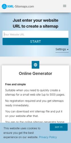 Screenshot of the audited page (Mobile 375×812)