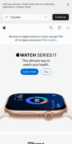 Screenshot of the audited page (Mobile 375×812)