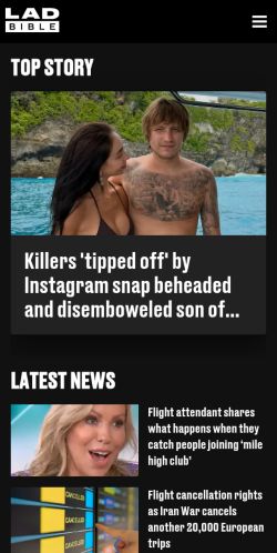 Screenshot of the audited page (Mobile 375×812)