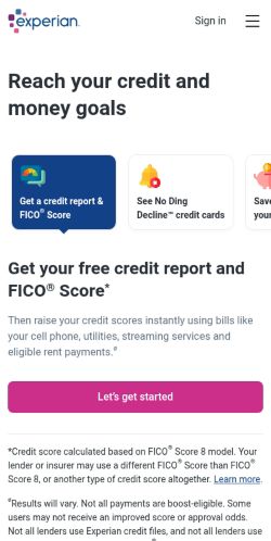 Screenshot of the audited page (Mobile 375×812)