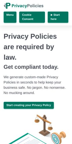 Screenshot of the audited page (Mobile 375×812)