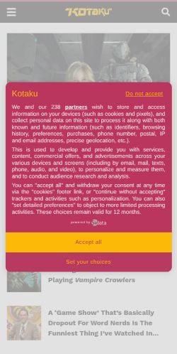 Screenshot of the audited page (Mobile 375×812)