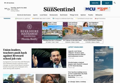 Screenshot of the audited page (Desktop 1440×900)