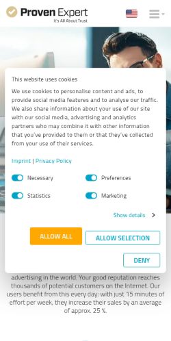 Screenshot of the audited page (Mobile 375×812)