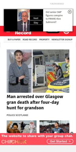 Screenshot of the audited page (Mobile 375×812)