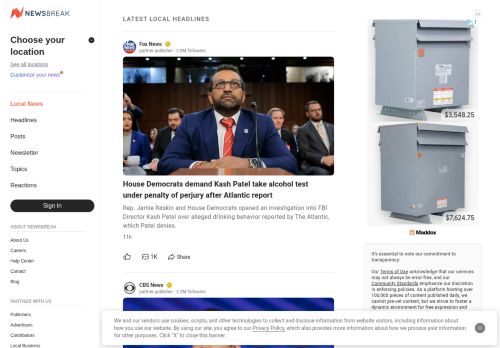 Screenshot of the audited page (Desktop 1440×900)