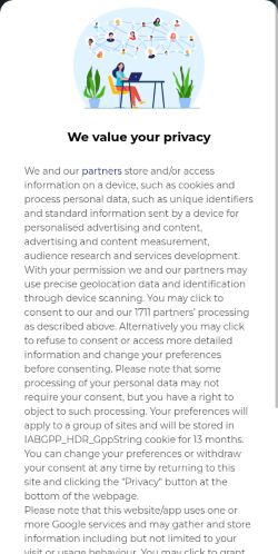Screenshot of the audited page (Mobile 375×812)