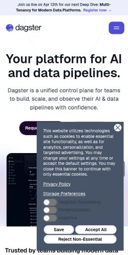 Screenshot of the audited page (Mobile 375×812)