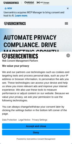 Screenshot of the audited page (Mobile 375×812)