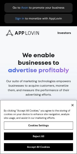 Screenshot of the audited page (Mobile 375×812)
