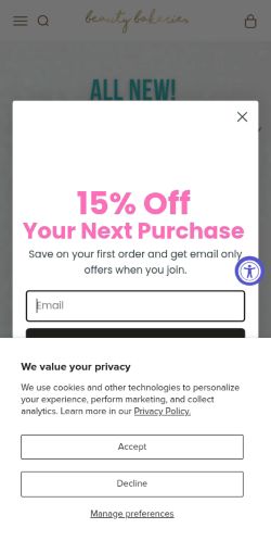 Screenshot of the audited page (Mobile 375×812)